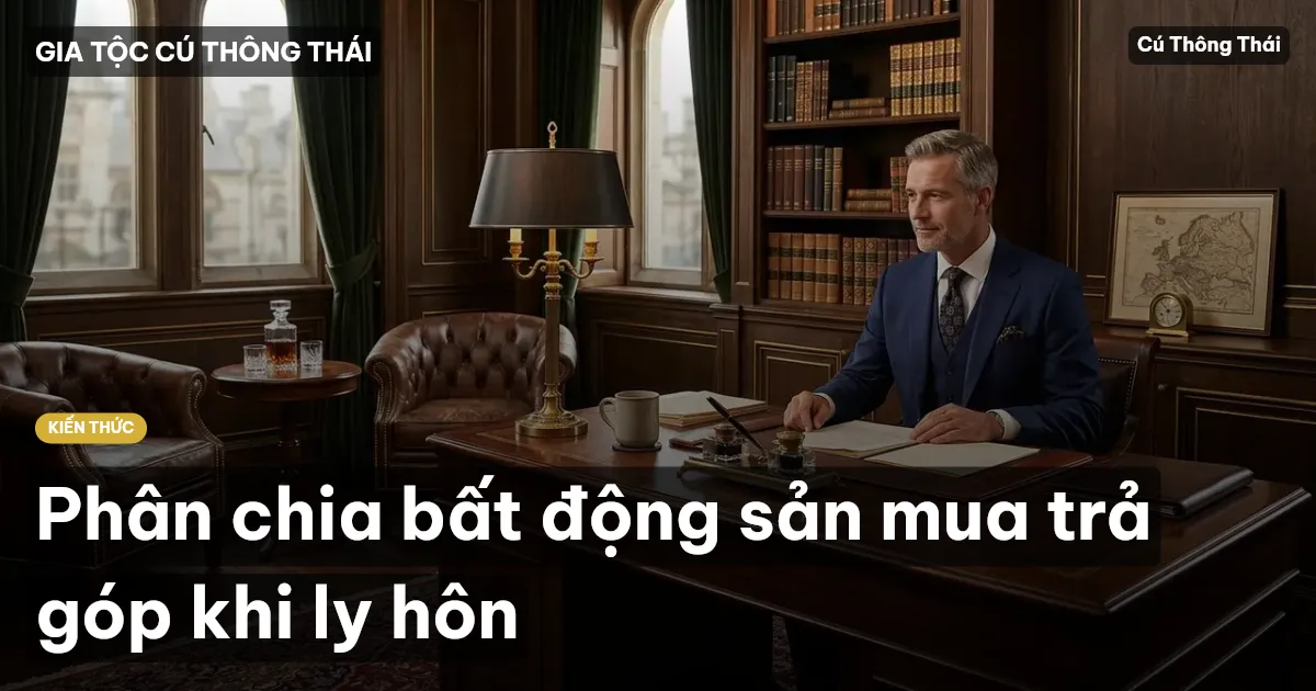 Phân chia bất động sản mua trả góp khi ly hôn