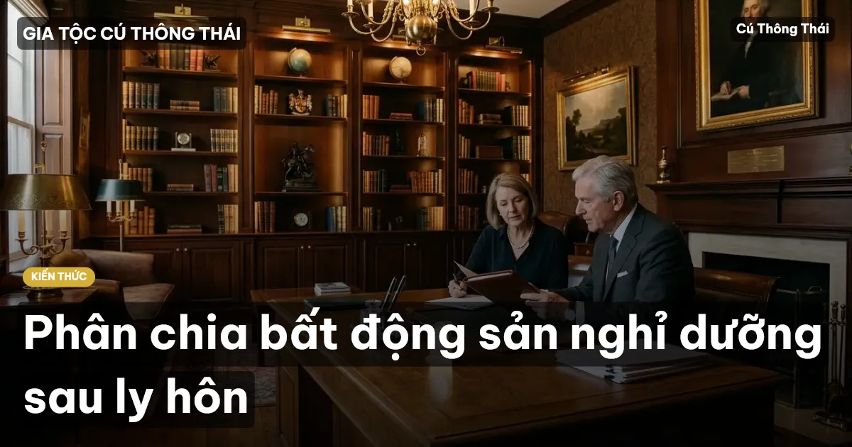 Phân chia bất động sản nghỉ dưỡng sau ly hôn