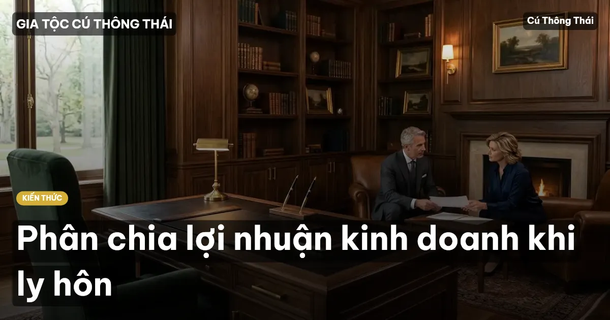 Phân chia lợi nhuận kinh doanh khi ly hôn