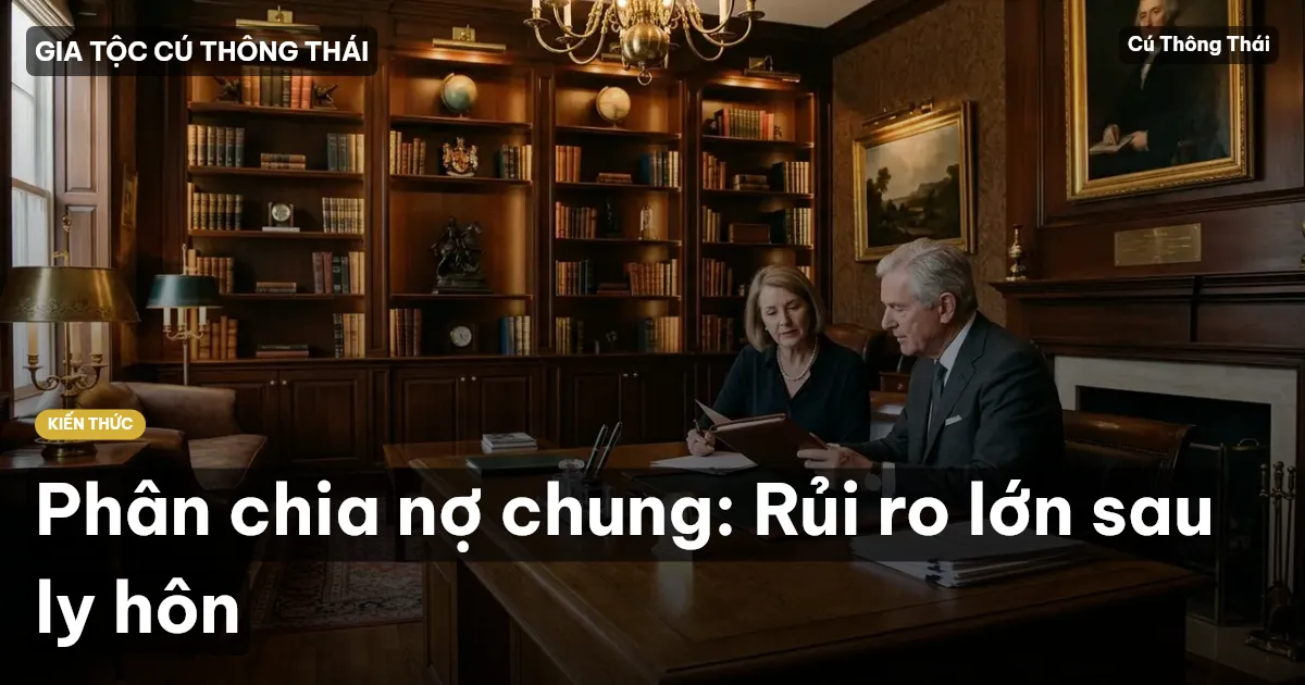 Phân chia nợ chung: Rủi ro lớn sau ly hôn