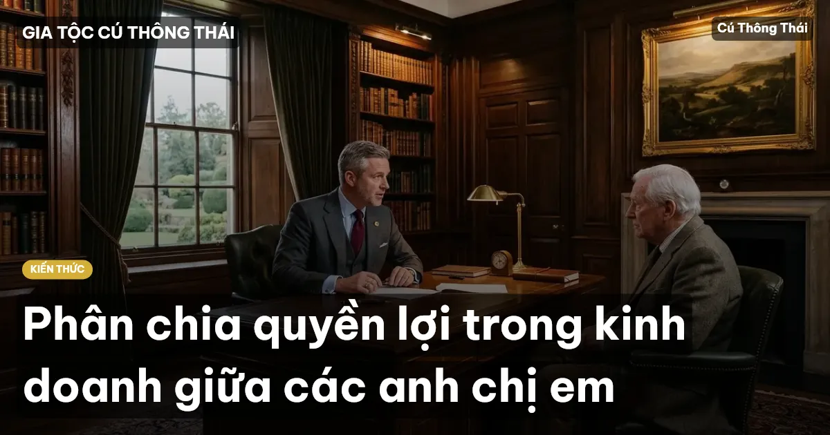 Phân chia quyền lợi trong kinh doanh giữa các anh chị em