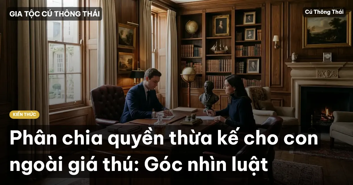 Phân chia quyền thừa kế cho con ngoài giá thú: Góc nhìn luật