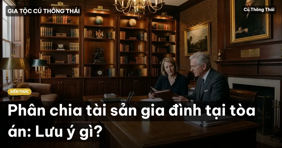 Phân chia tài sản gia đình tại tòa án: Lưu ý gì?