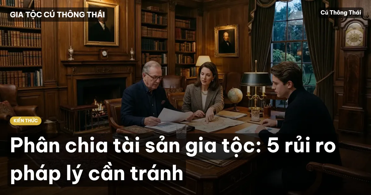 Phân chia tài sản gia tộc: 5 rủi ro pháp lý cần tránh