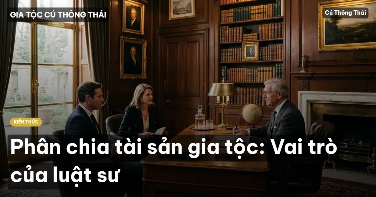Phân chia tài sản gia tộc: Vai trò của luật sư