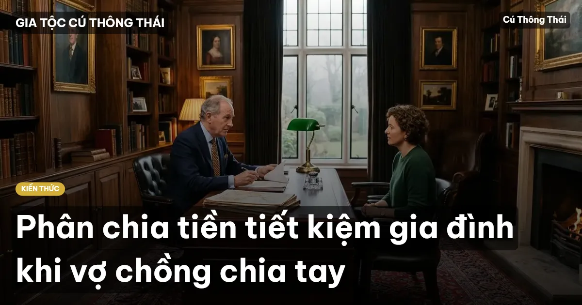 Phân chia tiền tiết kiệm gia đình khi vợ chồng chia tay