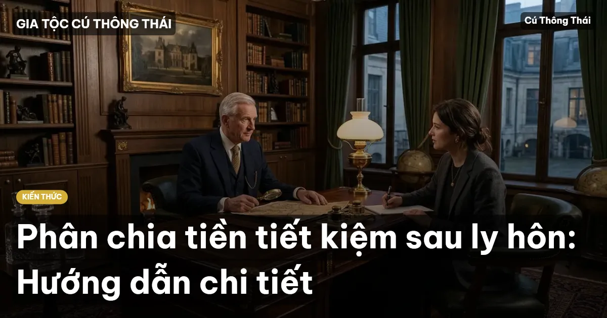 Phân chia tiền tiết kiệm sau ly hôn: Hướng dẫn chi tiết