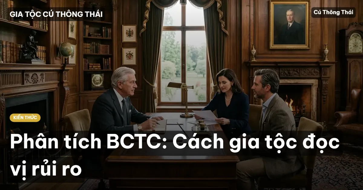 Phân tích BCTC: Cách gia tộc đọc vị rủi ro