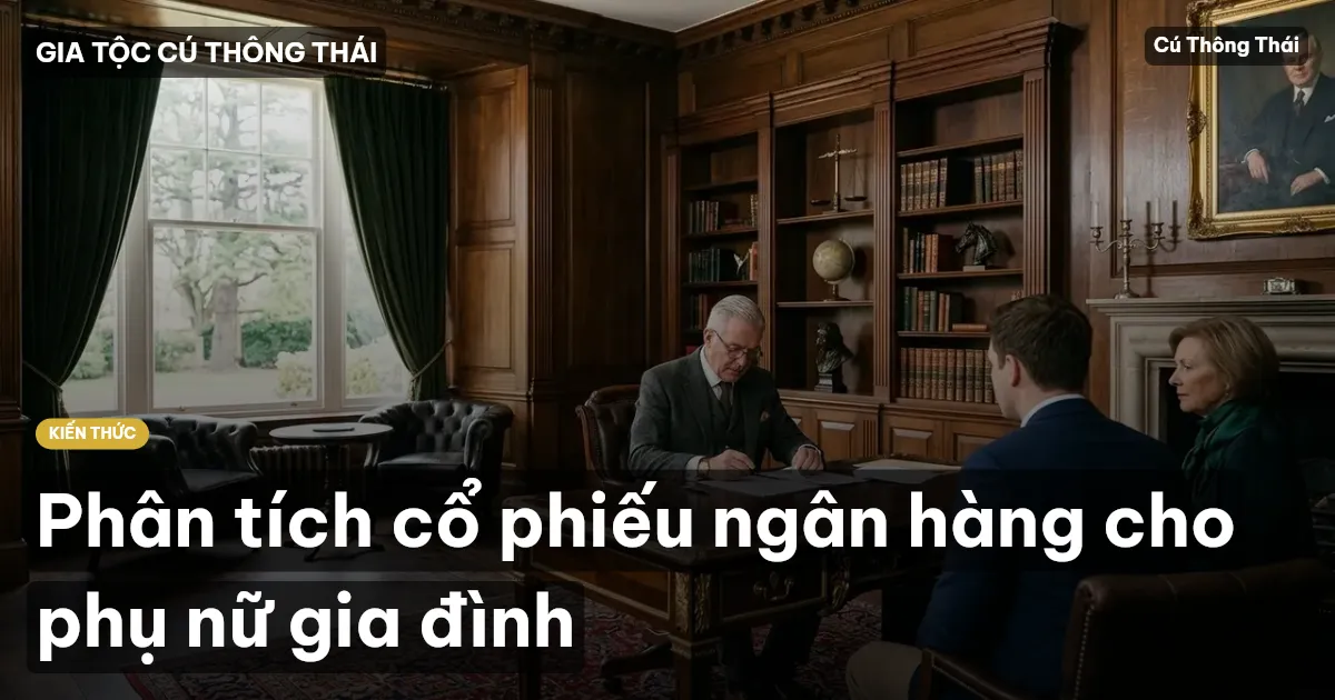 Phân tích cổ phiếu ngân hàng cho phụ nữ gia đình
