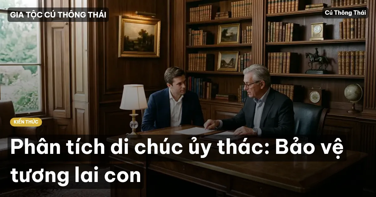 Phân tích di chúc ủy thác: Bảo vệ tương lai con