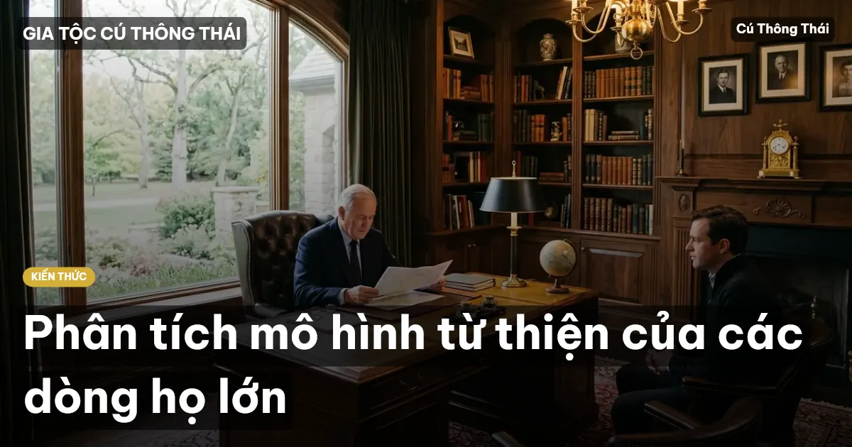 Phân tích mô hình từ thiện của các dòng họ lớn