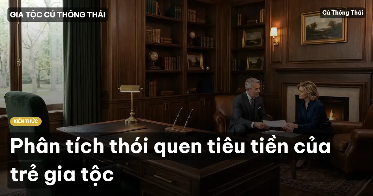 Phân tích thói quen tiêu tiền của trẻ gia tộc