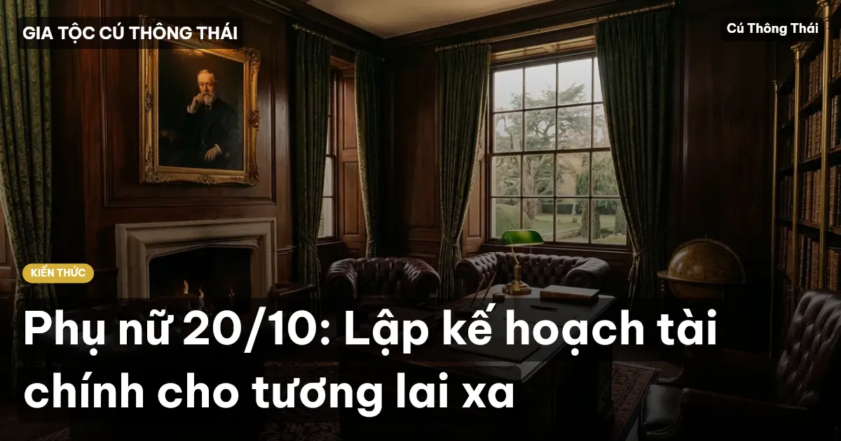 Phụ nữ 20/10: Lập kế hoạch tài chính cho tương lai xa