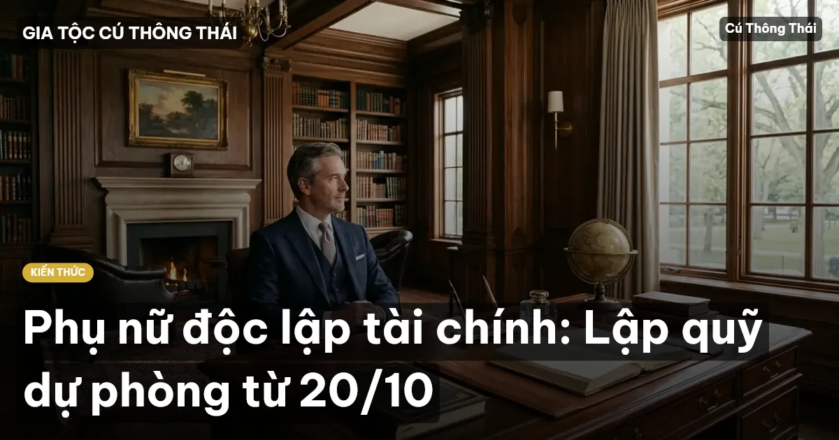 Phụ nữ độc lập tài chính: Lập quỹ dự phòng từ 20/10
