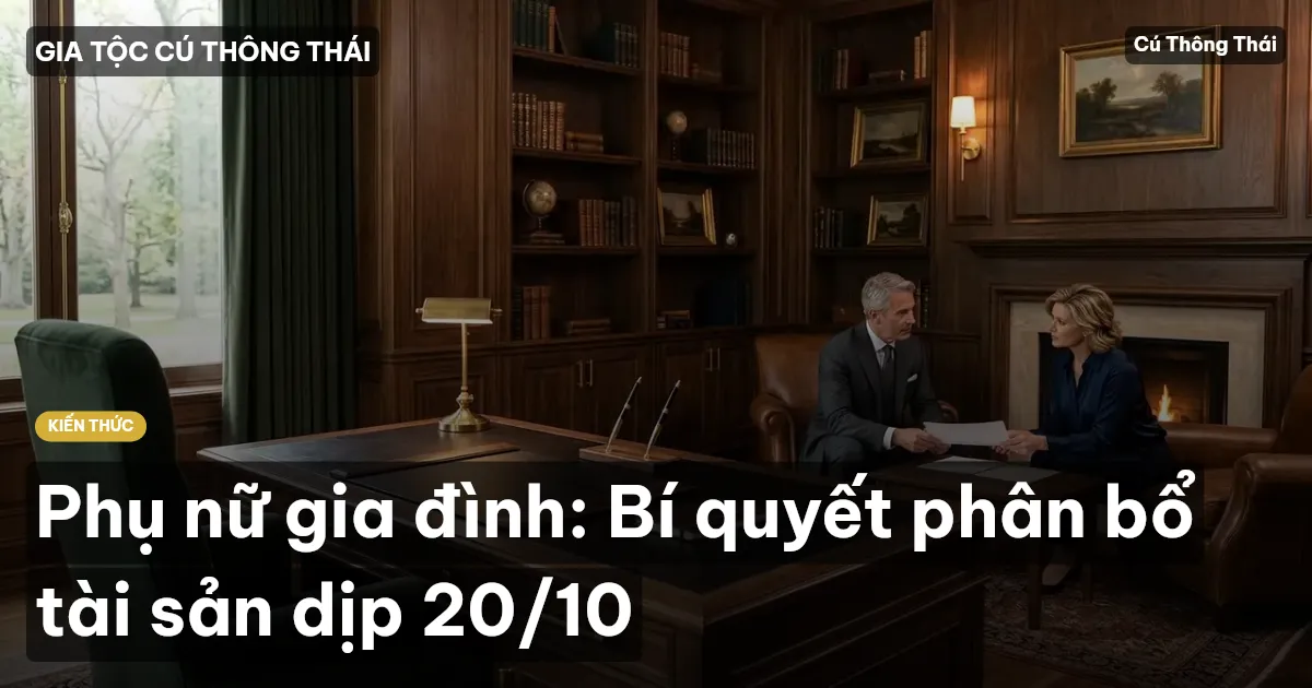 Phụ nữ gia đình: Bí quyết phân bổ tài sản dịp 20/10