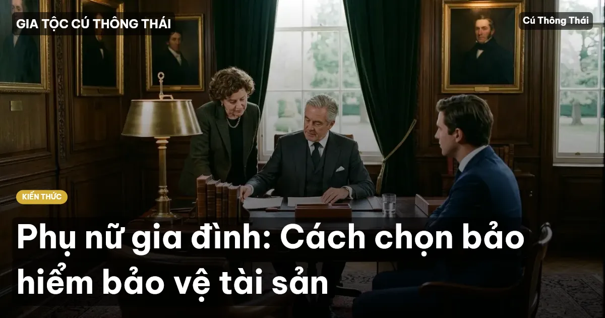 Phụ nữ gia đình: Cách chọn bảo hiểm bảo vệ tài sản