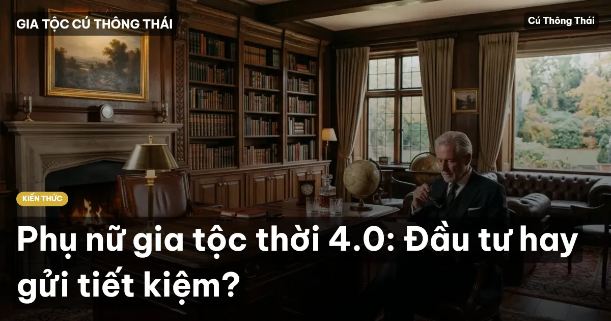 Phụ nữ gia tộc thời 4.0: Đầu tư hay gửi tiết kiệm?