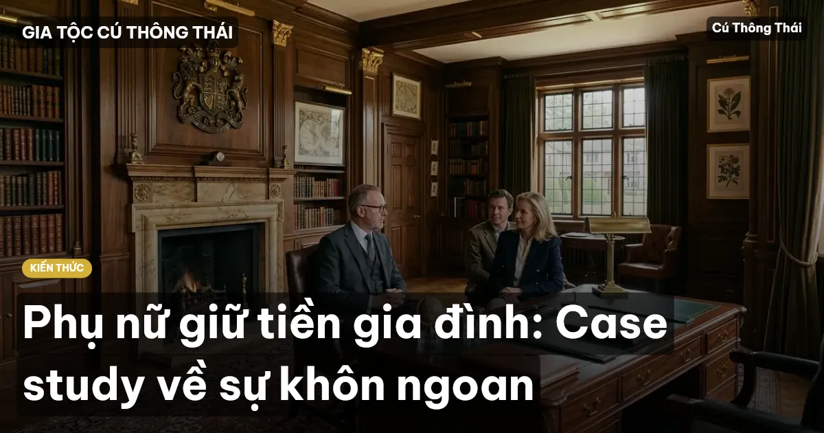 Phụ nữ giữ tiền gia đình: Case study về sự khôn ngoan