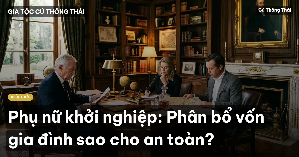 Phụ nữ khởi nghiệp: Phân bổ vốn gia đình sao cho an toàn?