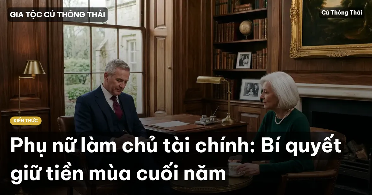 Phụ nữ làm chủ tài chính: Bí quyết giữ tiền mùa cuối năm