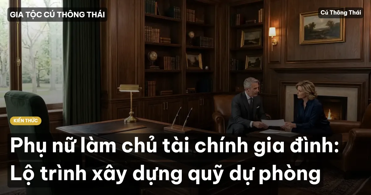 Phụ nữ làm chủ tài chính gia đình: Lộ trình xây dựng quỹ dự phòng