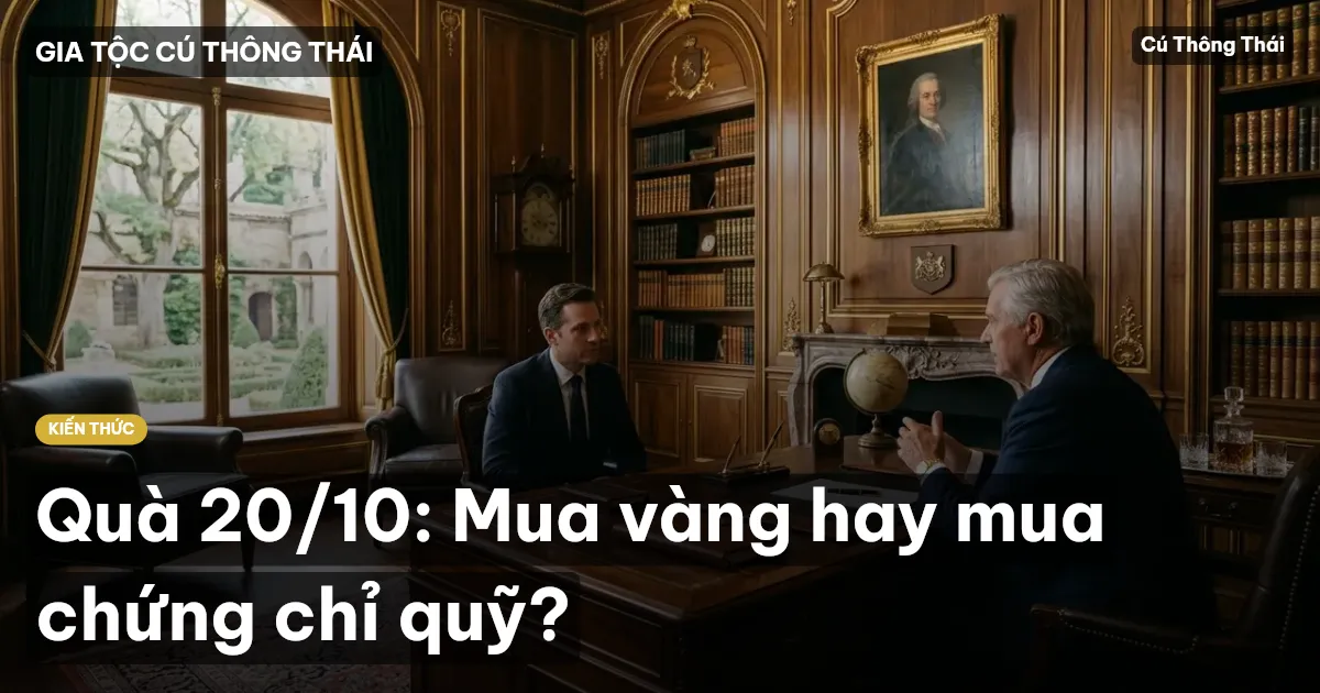 Quà 20/10: Mua vàng hay mua chứng chỉ quỹ?
