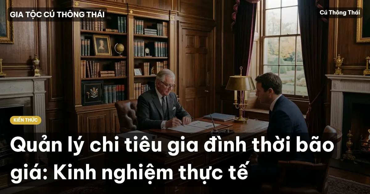 Quản lý chi tiêu gia đình thời bão giá: Kinh nghiệm thực tế
