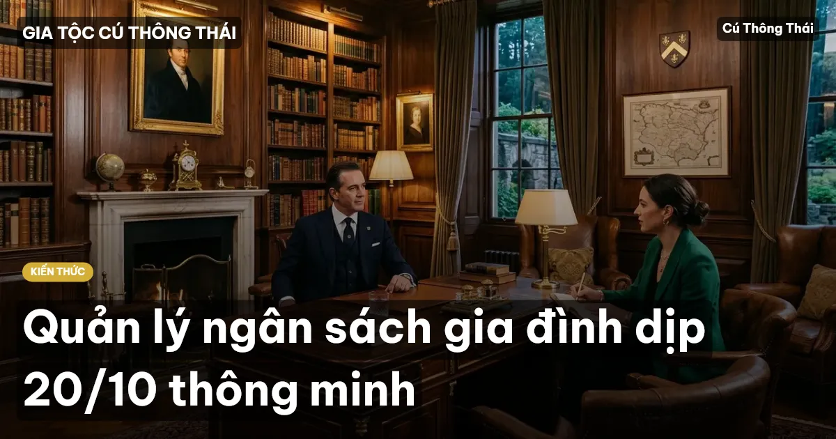 Quản lý ngân sách gia đình dịp 20/10 thông minh