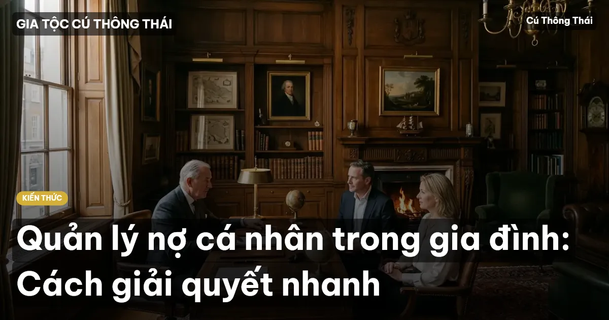 Quản lý nợ cá nhân trong gia đình: Cách giải quyết nhanh