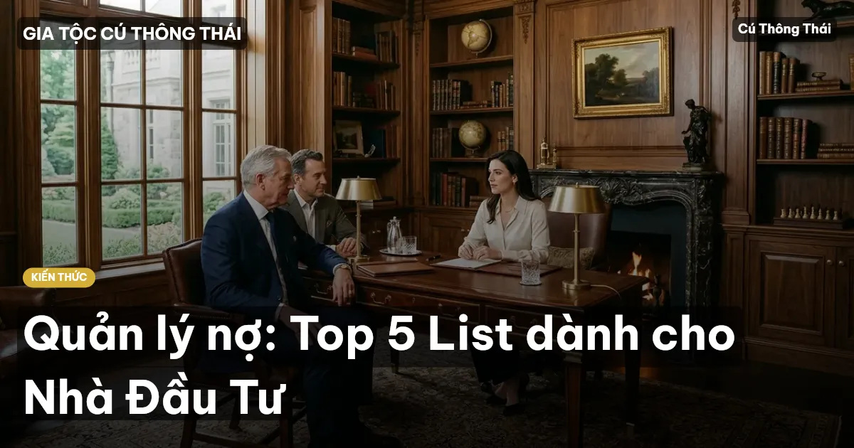 Quản lý nợ: Top 5 List dành cho Nhà Đầu Tư