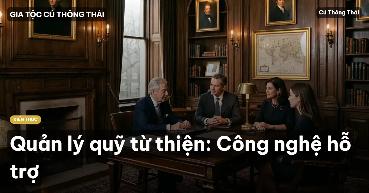 Quản lý quỹ từ thiện: Công nghệ hỗ trợ