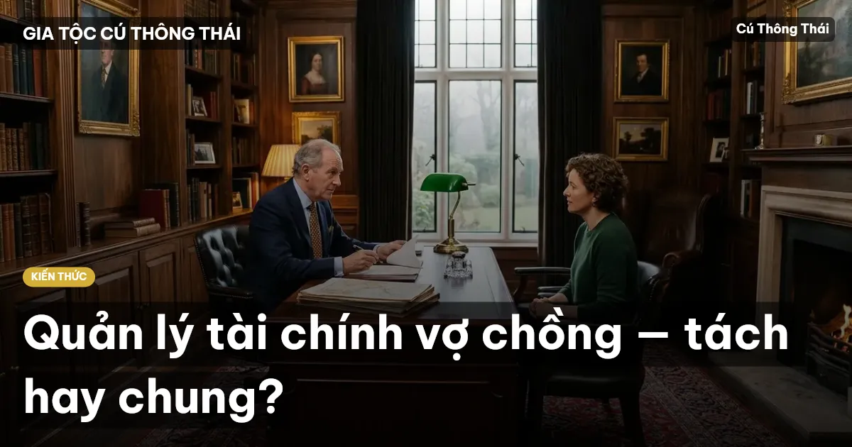 Quản lý tài chính vợ chồng — tách hay chung?