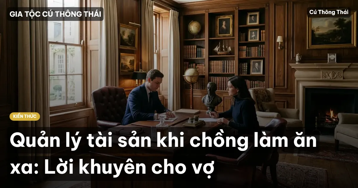 Quản lý tài sản khi chồng làm ăn xa: Lời khuyên cho vợ