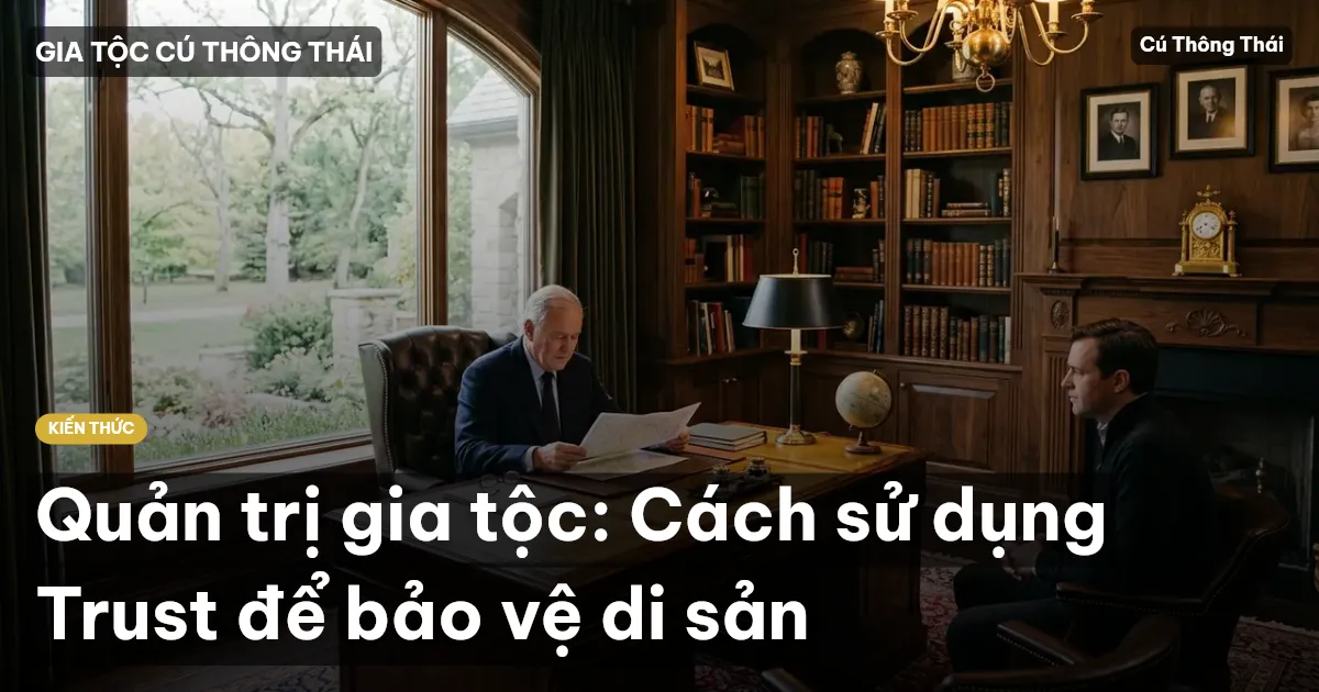 Quản trị gia tộc: Cách sử dụng Trust để bảo vệ di sản