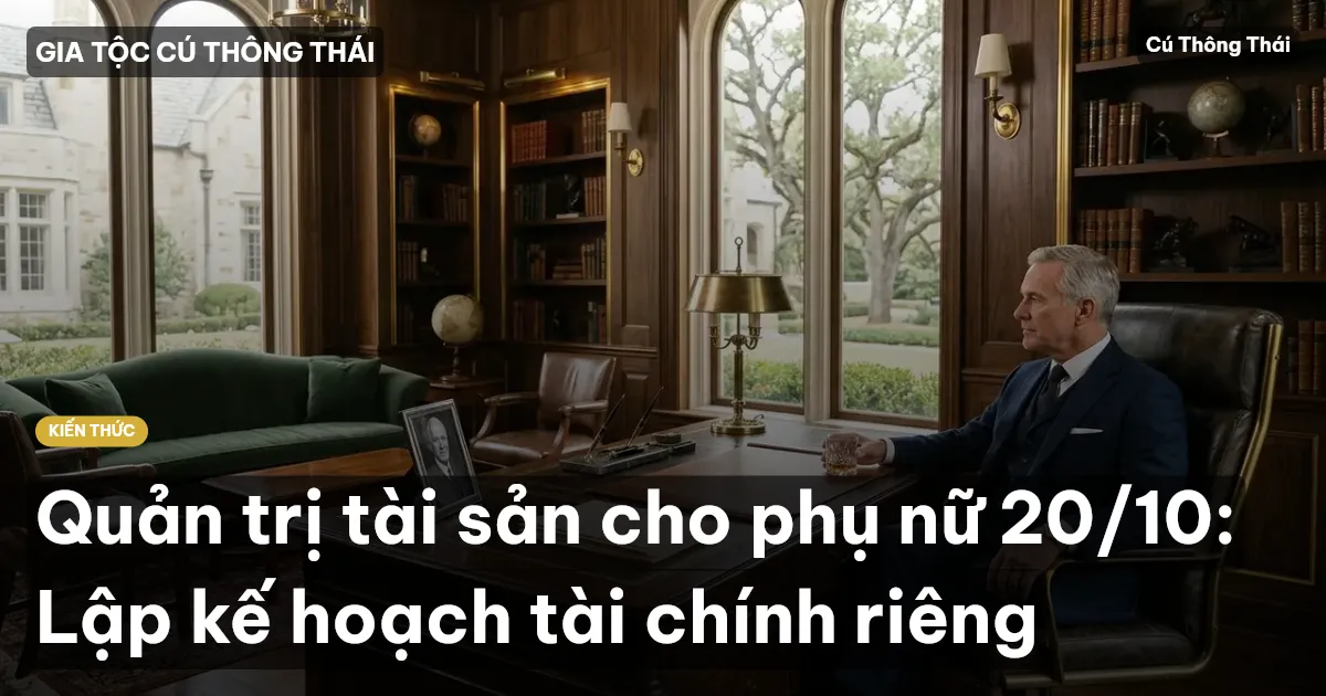 Quản trị tài sản cho phụ nữ 20/10: Lập kế hoạch tài chính riêng