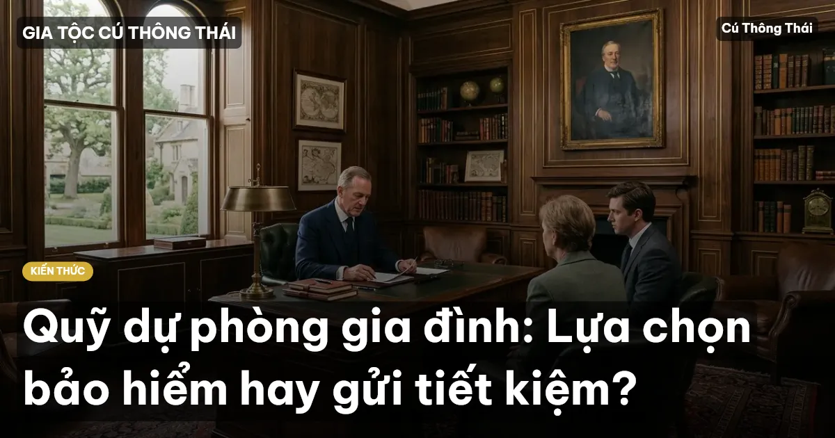Quỹ dự phòng gia đình: Lựa chọn bảo hiểm hay gửi tiết kiệm?