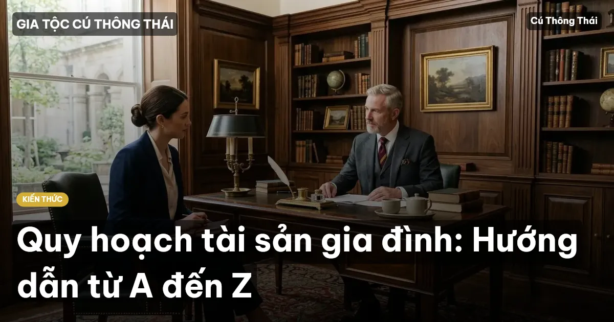 Quy hoạch tài sản gia đình: Hướng dẫn từ A đến Z