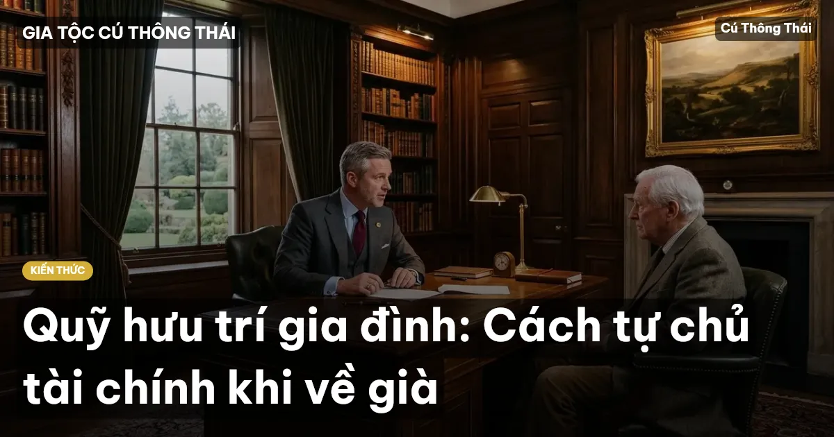 Quỹ hưu trí gia đình: Cách tự chủ tài chính khi về già