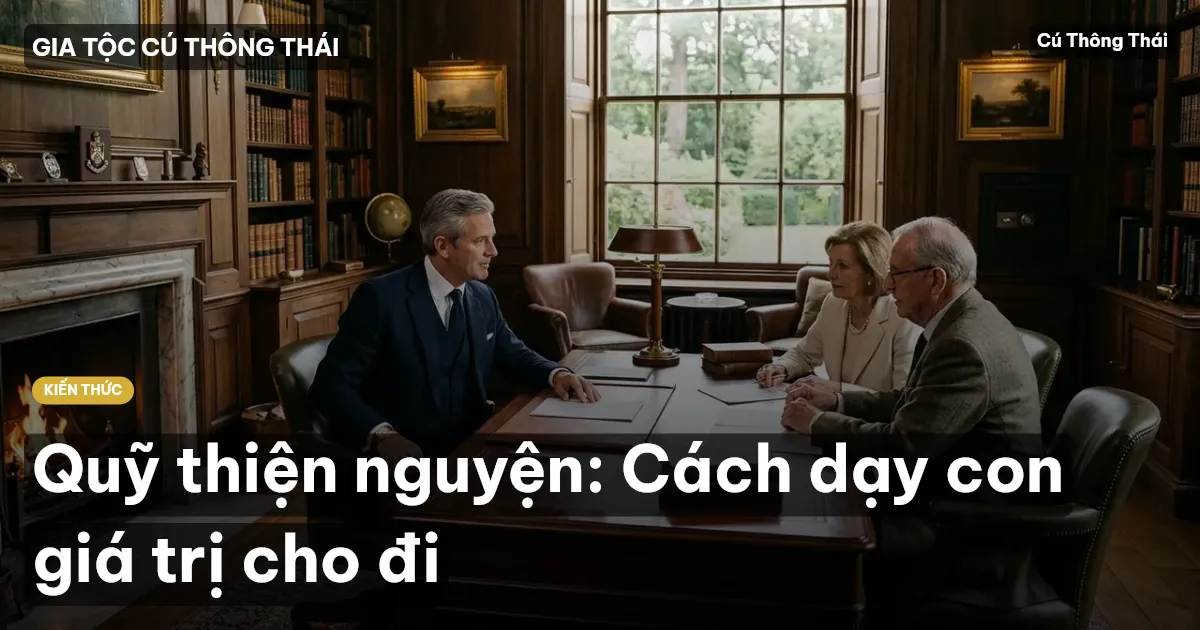 Quỹ thiện nguyện: Cách dạy con giá trị cho đi