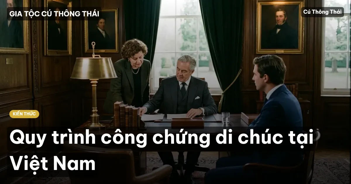 Quy trình công chứng di chúc tại Việt Nam
