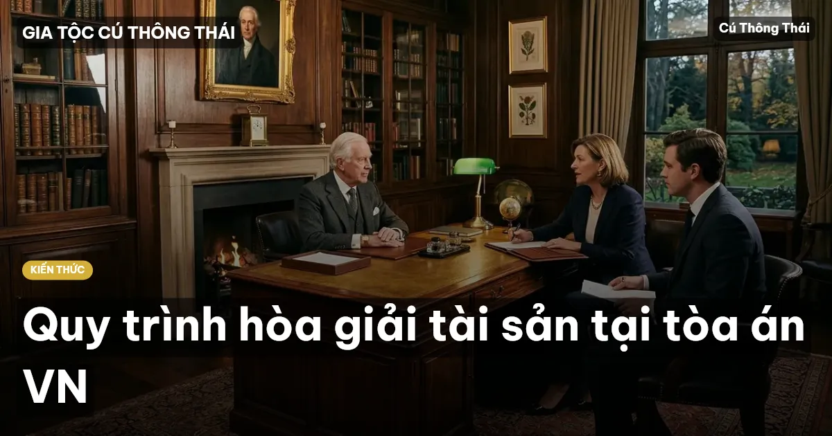Quy trình hòa giải tài sản tại tòa án VN