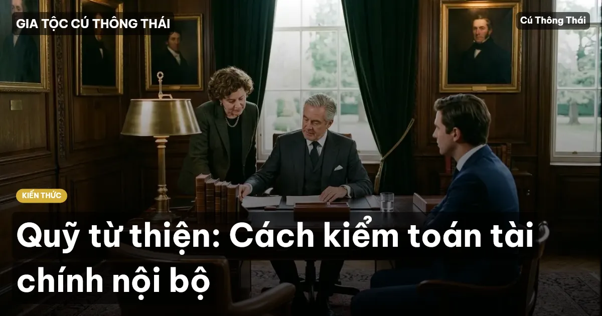 Quỹ từ thiện: Cách kiểm toán tài chính nội bộ