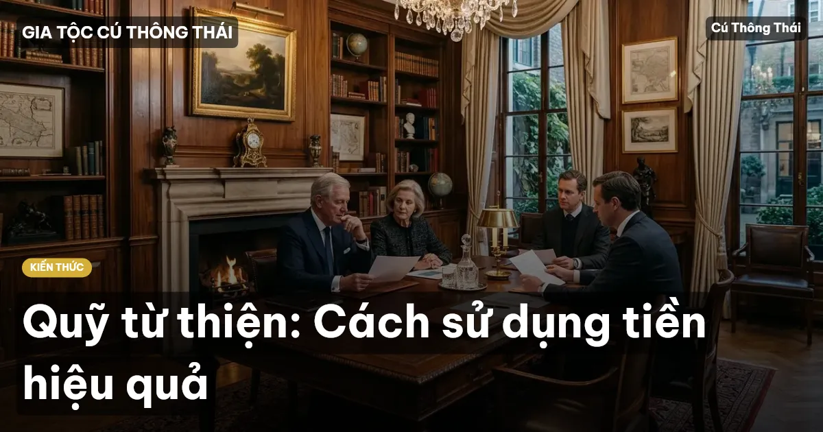 Quỹ từ thiện: Cách sử dụng tiền hiệu quả