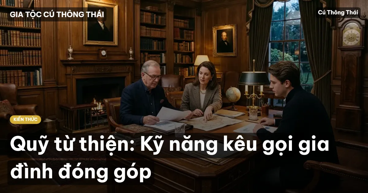 Quỹ từ thiện: Kỹ năng kêu gọi gia đình đóng góp