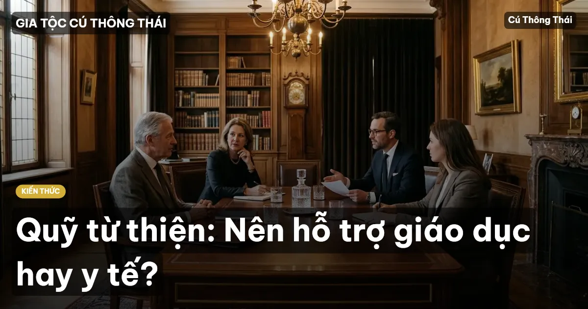 Quỹ từ thiện: Nên hỗ trợ giáo dục hay y tế?