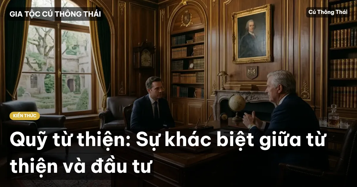 Quỹ từ thiện: Sự khác biệt giữa từ thiện và đầu tư