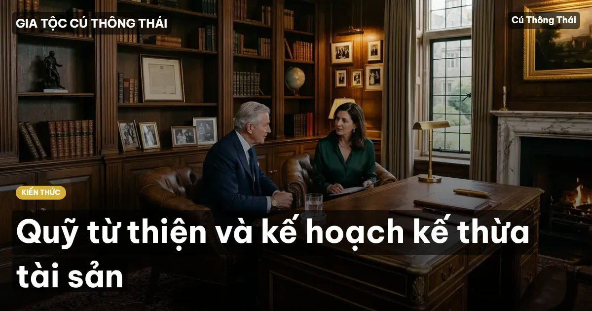 Quỹ từ thiện và kế hoạch kế thừa tài sản