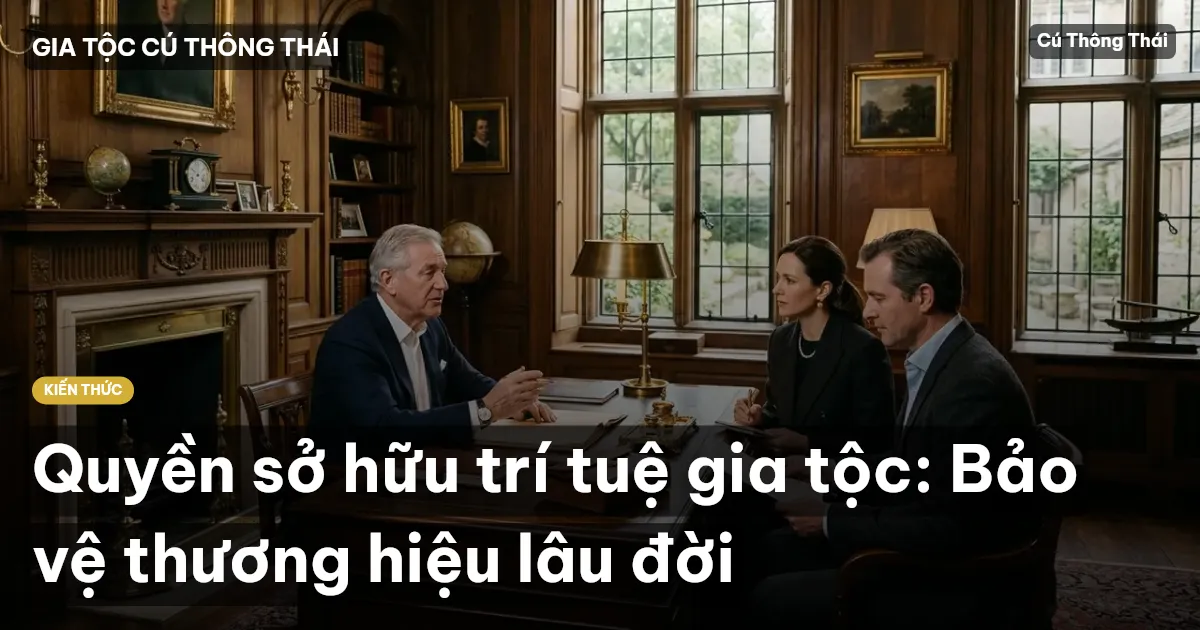 Quyền sở hữu trí tuệ gia tộc: Bảo vệ thương hiệu lâu đời