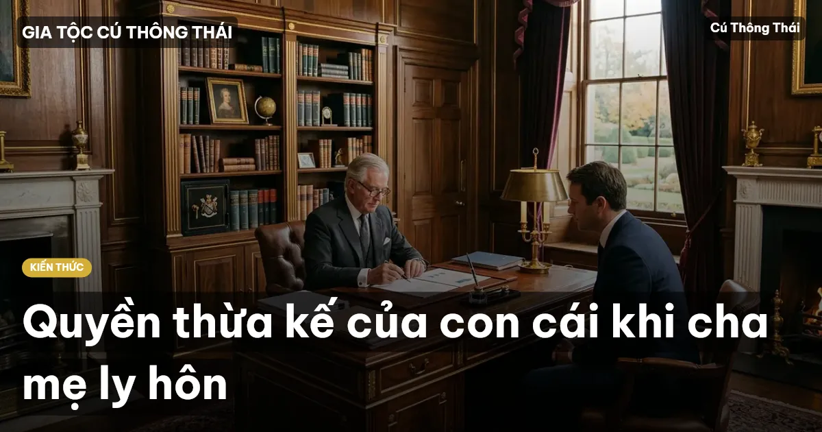 Quyền thừa kế của con cái khi cha mẹ ly hôn