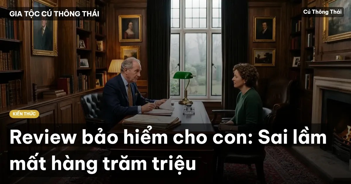 Review bảo hiểm cho con: Sai lầm mất hàng trăm triệu